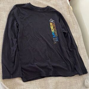 Under Armour cotton blend black long sleeve tee shirt